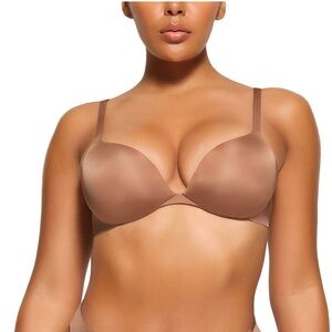 Skims Ultimate Push Up Plunge Bra in Sienna